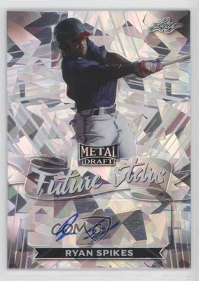 2021 Leaf Metal Draft Future Stars Silver Crystals Ryan Spikes #FS-RS2 Auto - Image 1 of 2