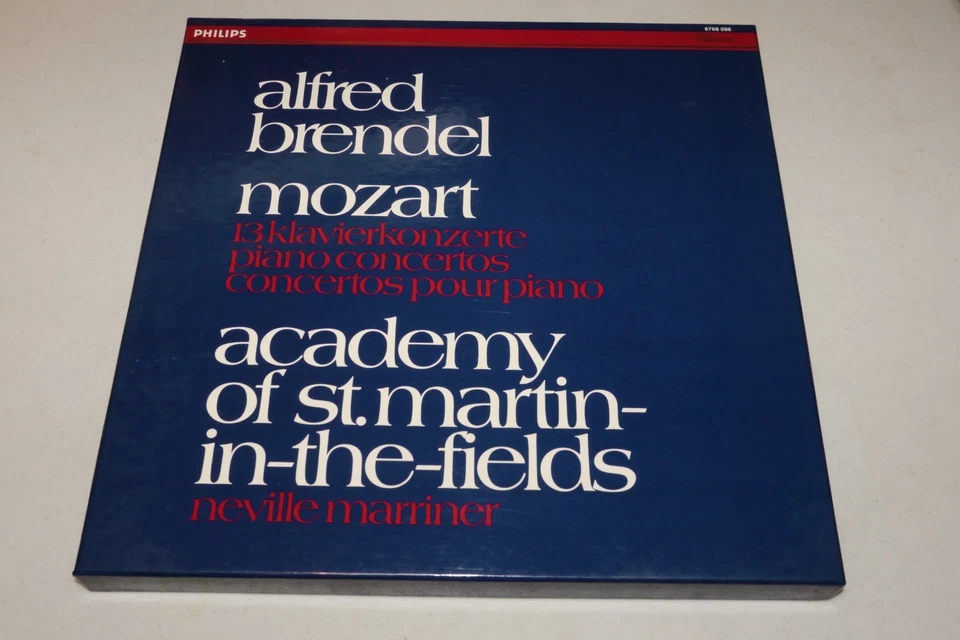 BRENDEL Mozart 12 Piano Concertos PHILIPS 6768 096 8LP Box MARRINER/ASMF -NM- - Image 1 of 4