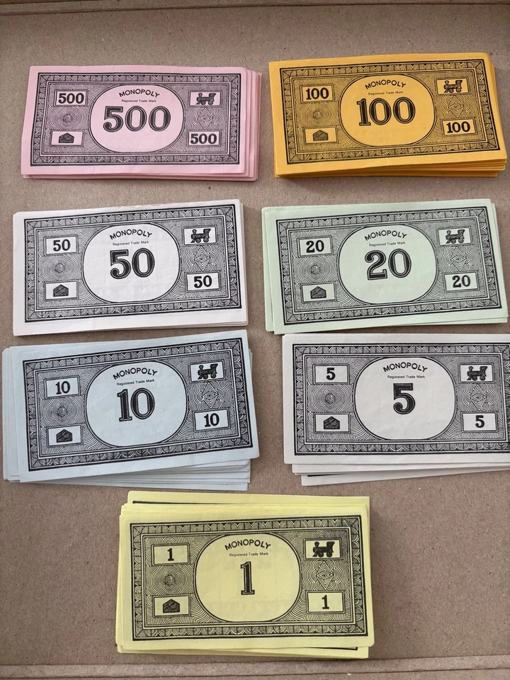 Vintage Monopoly Full Set Banknotes - Image 1 of 1