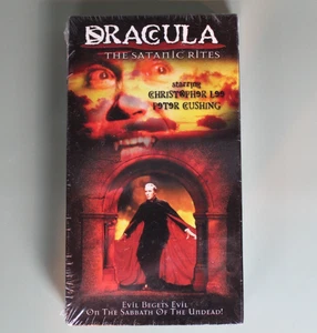 DRACULA - The Satanic Rites - Christopher Lee / Peter Cushing - VHS - NEW Sealed - Picture 1 of 2
