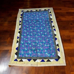 New Handmade Kantha Bedspread Cotton Throw Blanket Indian Patchwork Ralli Gudari - Picture 1 of 5
