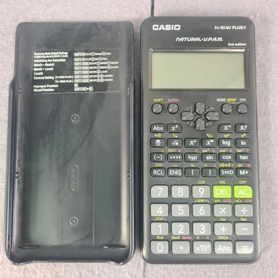 Casio fx-82AU PLUS II 2nd Edition Scientific Calculator With Cover - Image 1 of 4