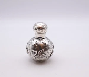 Antigua botella perfumada movimiento estético plata victoriano Birmingham 1885 - Imagen 1 de 20