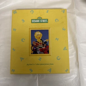 BILDERRAHMEN VINTAGE 1998 GROSSER VOGEL SESAMSTRASSE 5X7 VERSILBERT - Bild 1 von 8