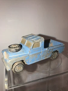 Vintage Corgi Toys Land Rover 109 Pickup Blue Whizzwheels 1970s Downcast Truck - Picture 1 of 17