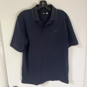 Rapha Logo Polo Shirt Mens Navy Blue Size SMALL Short Sleeve - Picture 1 of 13