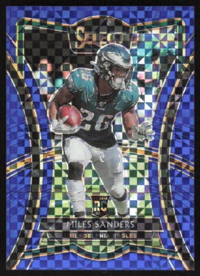 2019 Panini Select Premier Blue Rookie Miles Sanders /149 Philadelphia Eagles - Image 1 of 2