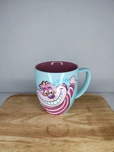 Alice In Wonderland Cheshire Cat Disney Parks Ceramic Coffee Mug Teal Pink - Picture 1 of 4