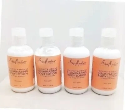 Увлажняющий лосьон для тела x4 Shea Moisture Coconut Hibiscus 3,2 унции дорожный размер - Изображение 1 из 4