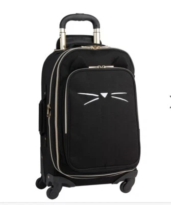 "Hilandero de mano The Emily & Meritt Black Cat 21"" NEGRO con cremalleras doradas" Foto 1 de 4