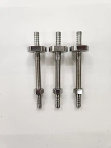 1/4 Zoll Schottschlauch Widerhaken 302 Edelstahl 4 Zoll Länge (3er-Pack) - Bild 1 von 4