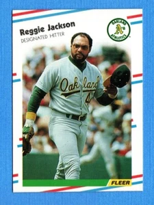 1988 Fleer #283 Reggie Jackson Oakland Athletics - Picture 1 of 1