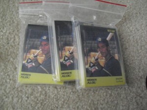 Lot of 3 1989 Star Salem Buccaneers Minor League Team Sets Moises Alou