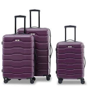 3 Pcs Hardshell Luggage Set Spinner Expandable Suitcase TSA Lock 20/24/28 Purple - Picture 1 of 9