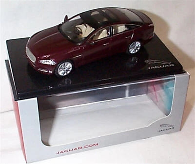 Jaguar XJ - Caviar (Oxblood Maroon) Dealer Model 1-43 Scale New in Case - Image 1 of 2