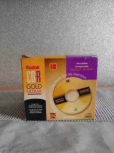 CD-R Kodak Gold Ultima (650 Mo, 74 min) enregistrable - boîte de 10 pièces - neuf scellé - Photo 1/4