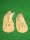Vintage Ecru Cloth Doll Shoes- 1970S 1 1/2" X 2 7/8" New Old Stock