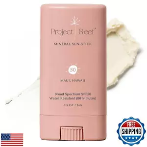 Project Reef SPF 50 Sheer Mineral Sunscreen Stick - Vegan, Reef Safe, Non-Nan - Picture 1 of 5