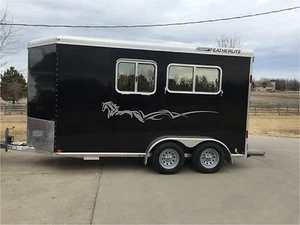 Horse Decal Sticker Graphic Horse Trailer Equestrian RV Decal Stickers 10x70 (2) - Picture 1 of 1