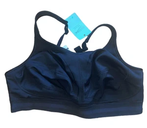 BNWT Intimo Black High Impact Sports Bra -Wire free size 44C - Picture 1 of 4