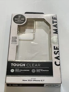 Case-Mate TOUGH CLEAR Case for Apple iPhone 13 CM046740 10 ft Drop - Ultra Clear - Picture 1 of 2