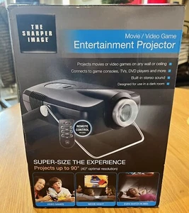 The sharper Image black series portable Movie & Game entertainment projector - Picture 1 of 7