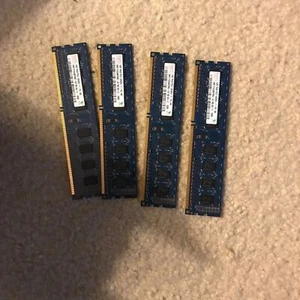 2 (2x1G) OEM HYNIX 1GB 1Rx8 PC3-8500U-7-10-A0 DESKTOP MEMORY HMT11U6TFR8C-G7 - Picture 1 of 2