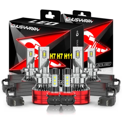 For Land Rover Range Rover Sport 2006-2009 LED Headlights + Fog Light Bulbs 6pcs - image 1 of 4