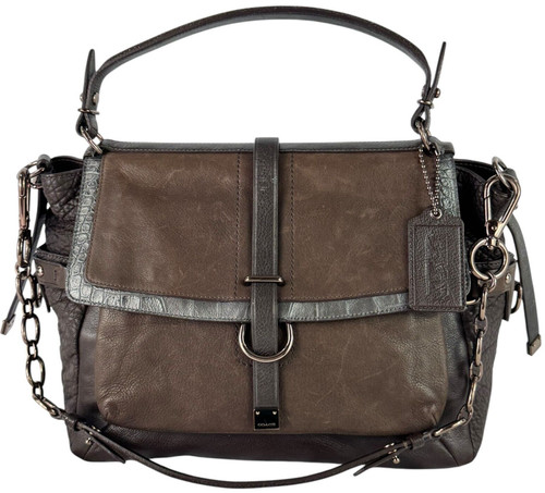 Borsa a tracolla Coach Pinnacle Eva Lake in pelle marrone edizione limitata
