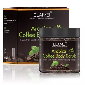 Coffee Body Scrub Exfoliating Dead Sea Salt Natural Detoxifying Mineral-Rich - Picture 1 of 9