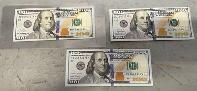 Three 2013 $100 Star Note Bills - Image 1 of 4