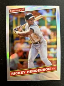 2020 Donruss Optic #R86-4 Rickey Henderson Retro 1986 Holo