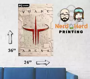 Quake III Arena PC Retro Game Poster Multiple Sizes 11x17-24x36 - Picture 1 of 2
