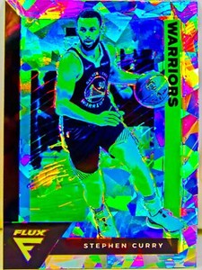 Stephen Curry 2020-21 Flux Basketball Fanatics Silver Cracked Ice Prizm Card #55