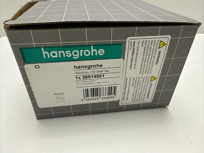 Hansgrohe 26914001- Rainfinity 130 SAM Set Hand Showers With Hose- Chrome - Image 1 of 4