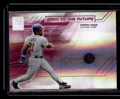 2004 Donruss Elite Back to the Future Red #'d/250 ** Sammy Sosa ** Card #BF-5 - Image 1 of 2
