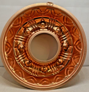 Vintage Copper Tone Aluminum 3 1/2 Cup Mold Cake Pan Jello Bake Round Ring Wall - Picture 1 of 4