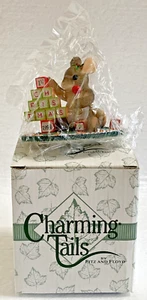 Charming Tails ~ THE BUILDING BLOCKS OF CHRISTMAS Figure 87/619 ~ Fitz & Floyd - Picture 1 of 9