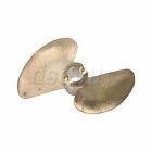 435/2 Rc Boat Copper Propeller Two Leaves Hole 4Mm Diameter 35Mm Pitch1.4Mm