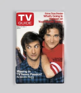 PERFECT STRANGERS - TV GUIDE - 2"x3" POSTER MAGNET magazine vintage retro balki - Picture 1 of 4