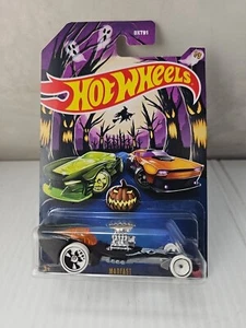 HOT WHEELS 2024 HALLOWEEN MADFAST MATT BLACK 1/5 HVX10 BLACK SKULL WHEELS - Bild 1 von 8