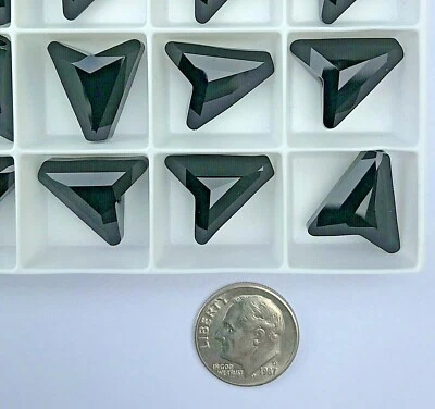 Swarovski® Crystal Arrow Beads #5748 - 16mm - Jet - 48 Pieces - Factory Package - Image 1 of 4