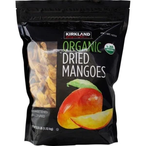 Kirkland Signature Organic Dried Mangoes Mango 40 OZ Each Pack, 2.5 lb wait - Picture 1 of 2
