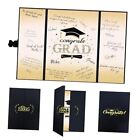 SIHPTO 2024 Graduation Guest Book, Black Gold Graduation Party Decorations, 