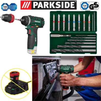 PARKSIDE Akku Bohrschrauber PBSA 12 E4 Schrauber kraftvoll & kompakt 12V NEU OVP - Bild 1 von 4