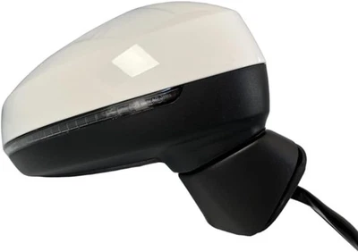 #100 БЕЛОЕ ПРАВОЕ ПАССАЖИРСКОЕ ЗЕРКАЛО ПОВОРОТНИК ПОДХОДИТ ДЛЯ AUDI A3 S3 2015 2016 2017-2020 - Изображение 1 из 4