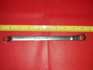 Snap-On XOM1315 metrisch Doppel-Ringschlüssel 13 mm 15 mm USA - Bild 1 von 2