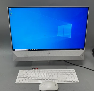 HP Pavilion 24-xa0xxx 23.8" All-in-One PC AMD Ryzen 5 -8GBRAM-240GBSSD WIN10PRO - Image 1 of 4