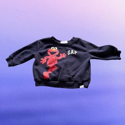 Sudadera Gap Calle Sésamo para niños pequeños 12-18 meses Gap Elmo Foto 1 de 4