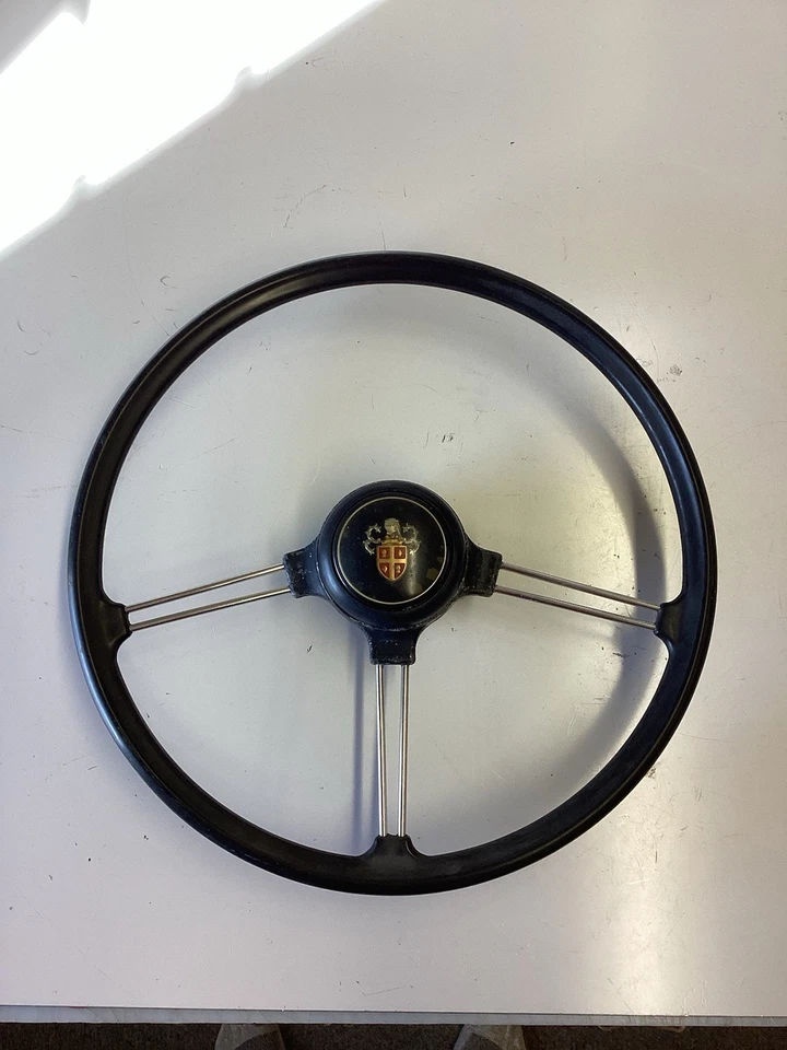 "Volante banjo Austin Healey 15 1/2"" años 60, sin grietas" Foto 1 de 4